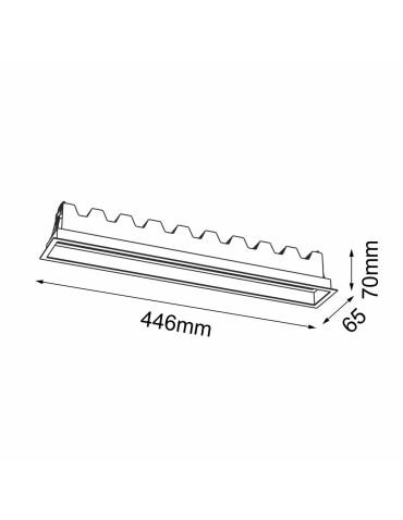 Brosline Lampa wpuszczana A - Glare in 15 - Czarna 4000K 3055 - produkt 2