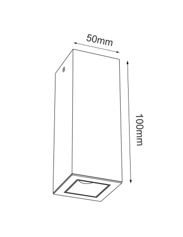 Brosline Plafon A - Glare 1 - Czarny (100 mm) 4000K 1030 - produkt 2