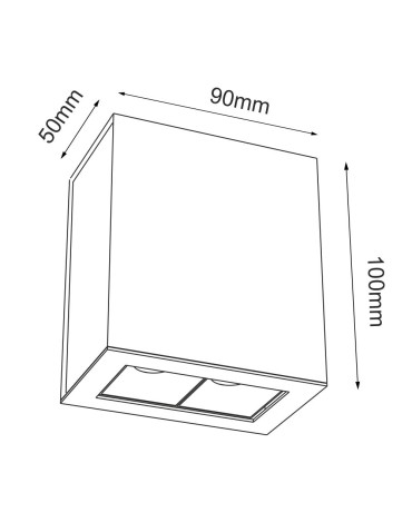Brosline Plafon A - Glare 2 - Biały (100 mm) 3000K 1035 - produkt 2