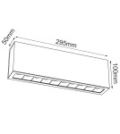 Oprawy sufitowe LEDowe - Brosline Plafon A - Glare 10 - Biały (100 mm) 3000K 1043 - product 2