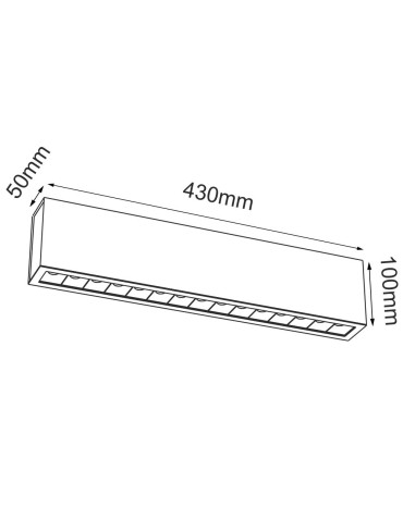 Brosline Plafon A - Glare 15 - Czarny (100 mm) 3000K 1045 - produkt 2