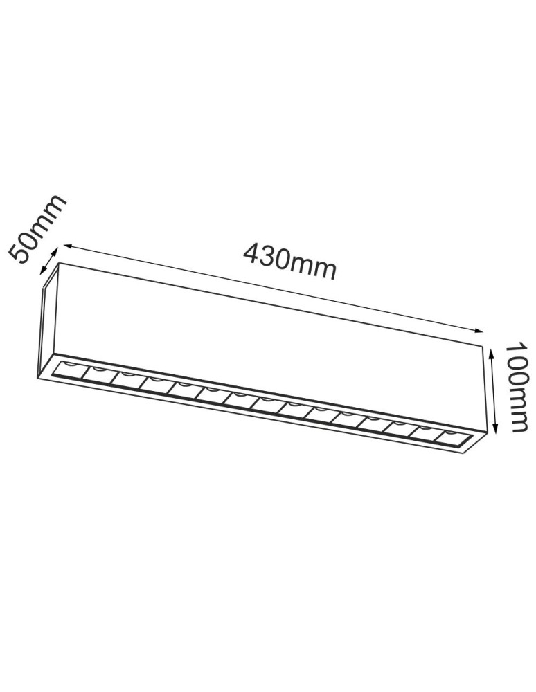 Oprawy sufitowe LEDowe - Brosline Plafon A - Glare 15 - Biały (100 mm) 4000K 1048 - product kolory-swiatla.pl 2