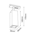 Lampy do szynoprzewodów 1 fazowych - Brosline Spot A - Glare track 1 - Biały - Szynoprzewód 1F 230V 3000K 6316 - product 2