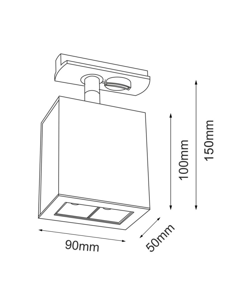 Lampy do szynoprzewodów 1 fazowych - Brosline Spot A - Glare track 2 - Czarny - Szynoprzewód 1F 230V 4000K 6319 - product kolory-swiatla.pl 2