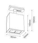 Lampy do szynoprzewodów 1 fazowych - Brosline Spot A - Glare track 2 - Biały - Szynoprzewód 1F 230V 3000K 6320 - product 2