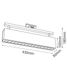 Lampy do szynoprzewodów 1 fazowych - Brosline Spot A - Glare track 15 - Czarny - Szynoprzewód 1F 230V 4000K 6331 - product 2