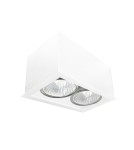 Oprawy sufitowe kwadratowe - Brosline Plafon Cage out mini 1-2 - Biały (70 mm) 1081 - product 1