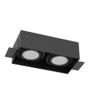 Lampy podtynkowe bezramkowe - trimless - Brosline Lampa wpuszczana Cage in 0-2 - Czarna 3270 - product 1