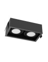 Brosline Lampa wpuszczana Cage in 1-2 - Czarna 3274