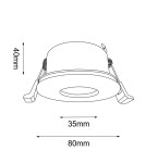 Lampy podtynkowe hermetyczne - Brosline Lampa wpuszczana Chito - Czarna IP54 3026 - product 2