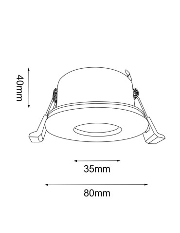 Brosline Lampa wpuszczana Chito - Czarna IP54 3026 - produkt 2
