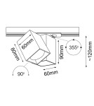 Brosline Spot Cube track 1 - Czarny - Szynoprzewód 1F 230V 6260 Brosline Spot Cube track 1 - Czarny - Szynoprzewód 1F 230V 6260
