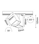 Brosline Spot Cube track 1 - Biały - Szynoprzewód 1F 230V 6261 Brosline Spot Cube track 1 - Biały - Szynoprzewód 1F 230V 6261