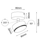 Brosline Reflektor Drop move - Czarny 2290 Brosline Reflektor Drop move - Czarny 2290