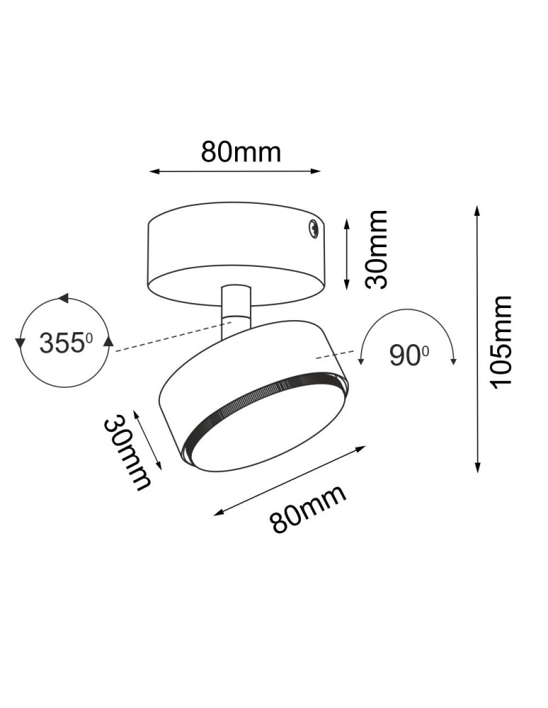 Brosline Reflektor Drop move - Czarny 2290 Brosline Reflektor Drop move - Czarny 2290