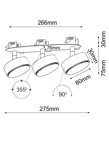 Brosline Lampa wpuszczana Drop in 3 - Biała 3277 - produkt 2