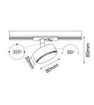 Brosline Spot Drop track - Czarny - Szynoprzewód 1F 230V 6258 Brosline Spot Drop track - Czarny - Szynoprzewód 1F 230V 6258