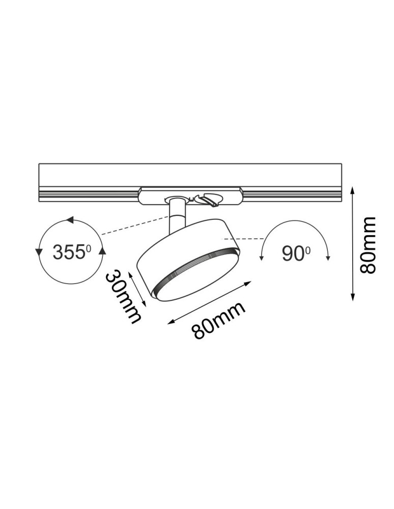 Brosline Spot Drop track - Biały - Szynoprzewód 1F 230V 6259 Brosline Spot Drop track - Biały - Szynoprzewód 1F 230V 6259
