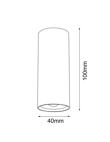 Brosline Plafon Point 40 - Biały (100 mm) 1251 - produkt 2
