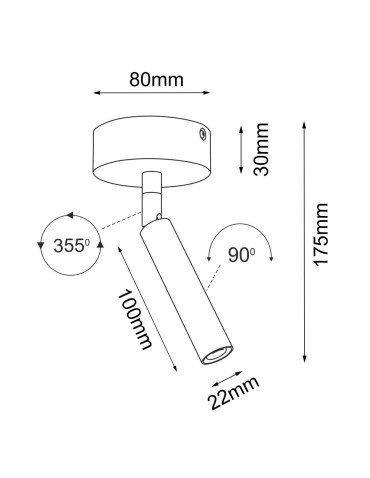 Brosline Reflektor Point 22 move - Biały 2283 - produkt 2