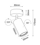 Lampy sufitowe reflektory - Brosline Reflektor Point 55 move - Czarny 2286 - product 2