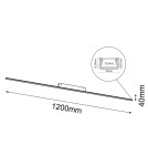 Lampy sufitowe LED - Brosline Plafon Slim C - Biały (1200 mm) 3000K 1291 - product 2