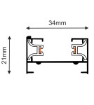 Szyny 1 fazowe - Brosline Szynoprzewód natynkowy 1F 230V - Biały (1900 mm) 6301 - product 2