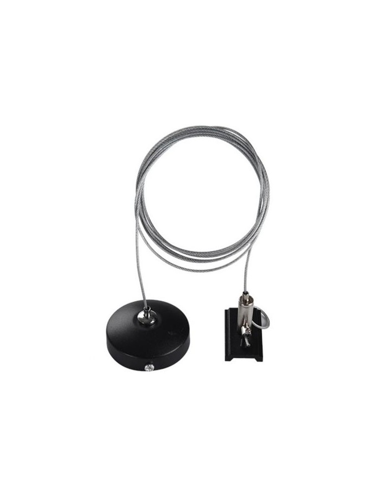 Brosline Zawiesie 2m do szynoprzewodu natynkowego 1F 230V - Czarne 6337