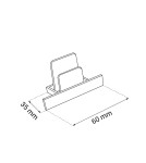Akcesoria do szynoprzewodów 1 fazowych - Brosline Zakończenie szynoprzewodu podtynkowego 1F 230V - Białe 6350 - product 2