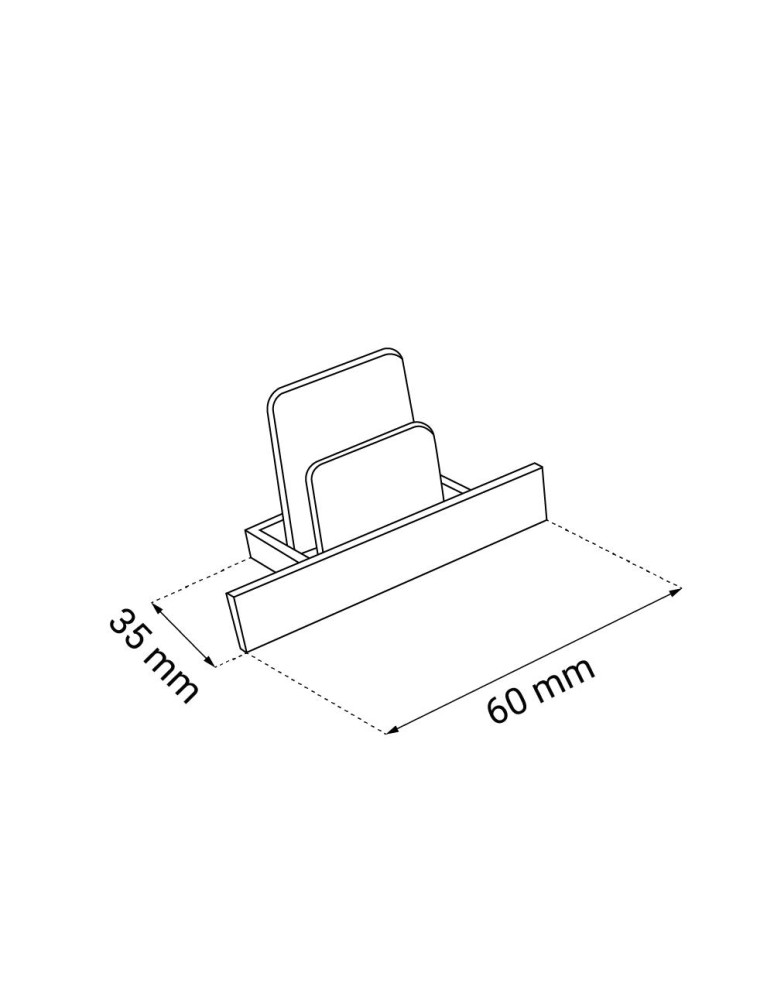 Akcesoria do szynoprzewodów 1 fazowych - Brosline Zakończenie szynoprzewodu podtynkowego 1F 230V - Białe 6350 - product kolory-swiatla.pl 2