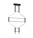 Lampy wiszące designerskie - Dohar Lampa wisząca alha S 2 - Czarna (570 mm) 4000K 9053 - product 1