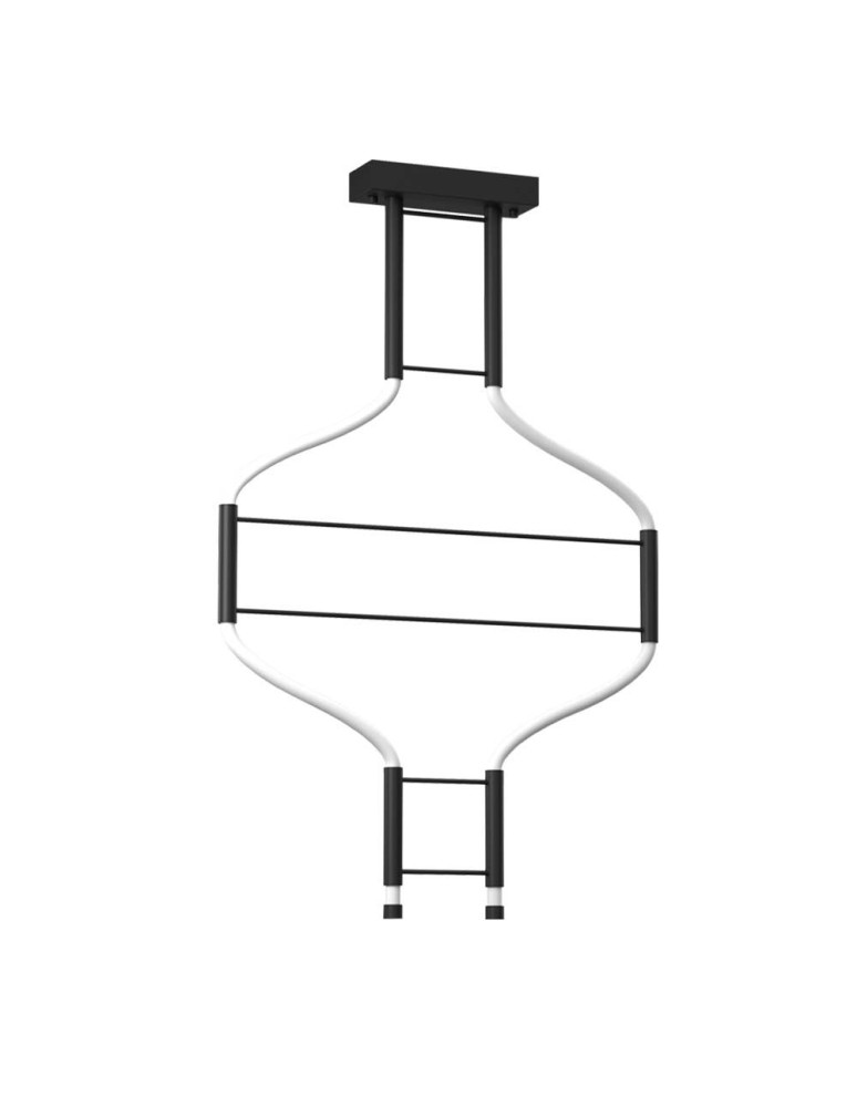 Dohar Lampa wisząca alha S 2 - Czarna (570 mm) 4000K 9053