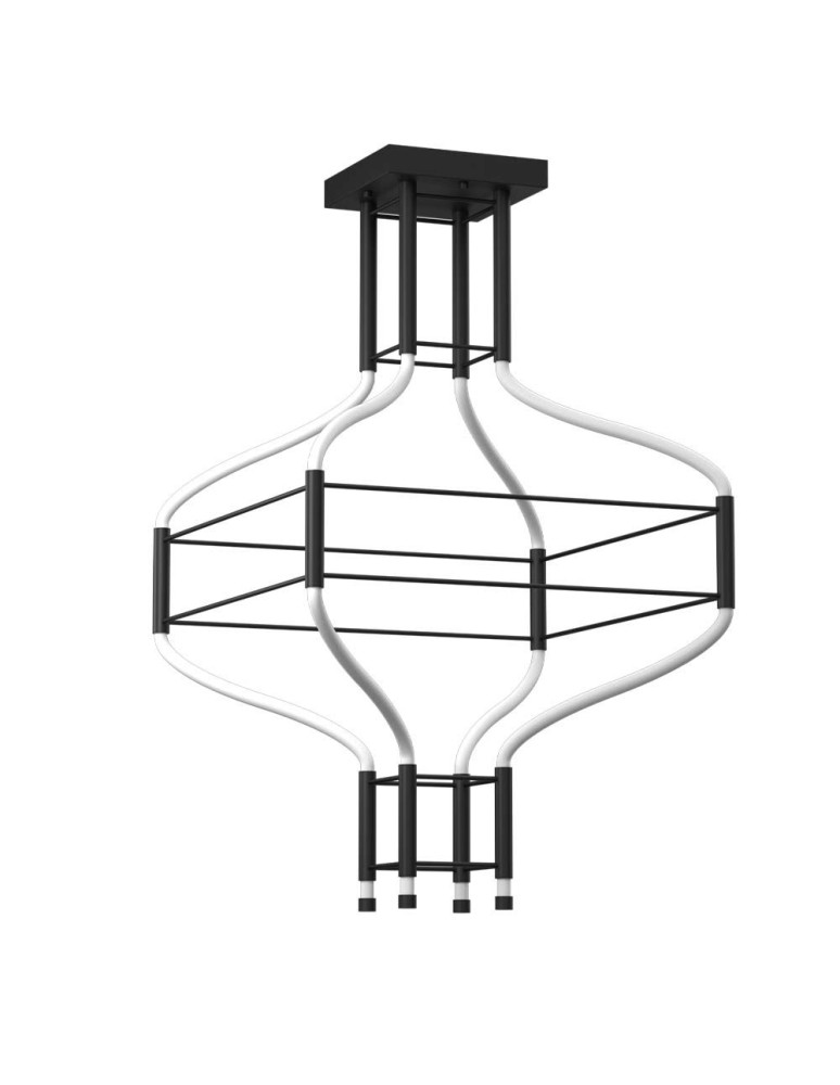 Dohar Lampa wisząca alha S 4 - Czarna (614 mm) 3000K 9055