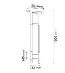 Lampy wiszące designerskie - Dohar Lampa wisząca alha S 2 - Czarna (153 mm) 3000K 9071 - product 2