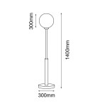 Dohar Lampa podłogowa iO - Czarna (1400 mm) 9416 Dohar Lampa podłogowa iO - Czarna (1400 mm) 9416