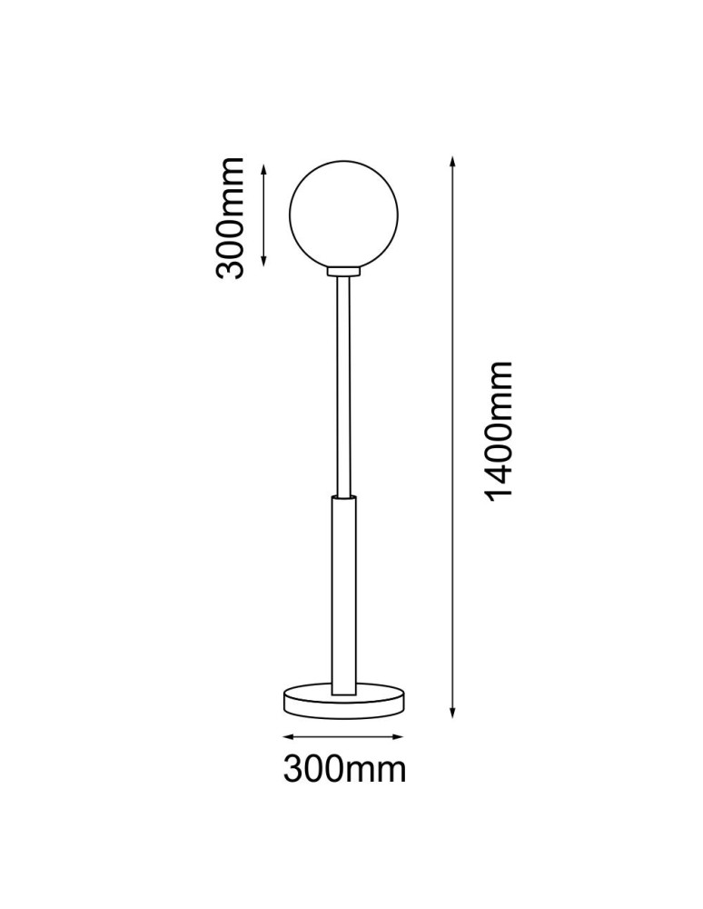 Dohar Lampa podłogowa iO - Czarna (1400 mm) 9416 Dohar Lampa podłogowa iO - Czarna (1400 mm) 9416