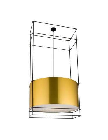 Dohar Lampa wisząca PAA - Czarna-mosiężny (800 mm) 9542