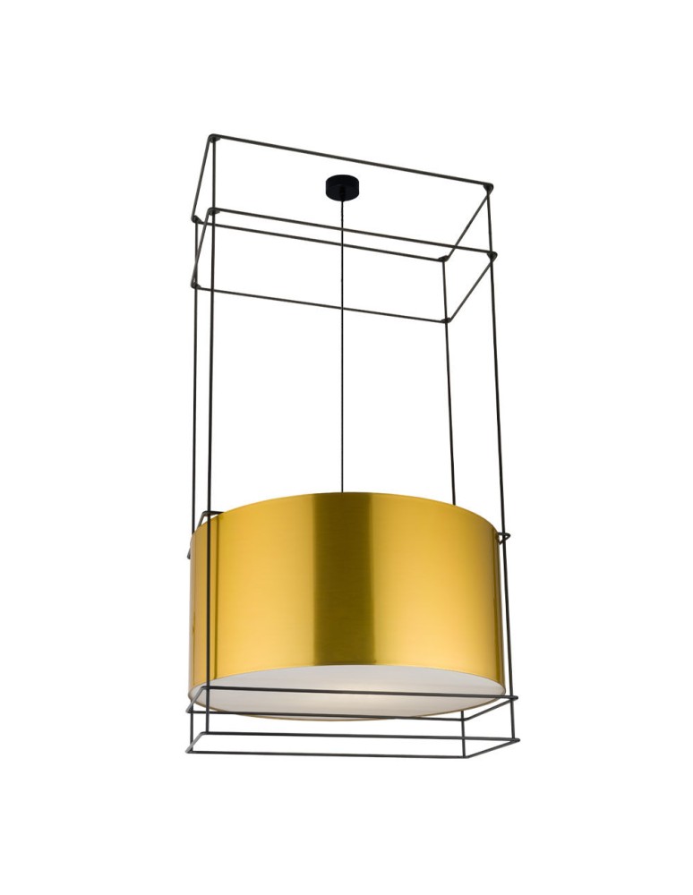 Dohar Lampa wisząca PAA - Czarna-mosiężny (800 mm) 9542