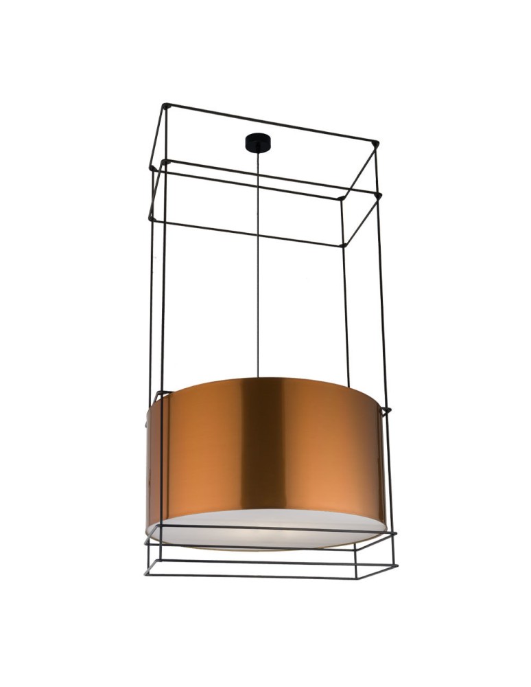 Dohar Lampa wisząca PAA - Czarna-miedziany (800 mm) 9543