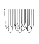 Lampy wiszące designerskie - Dohar Lampa wisząca Udin 6 - Czarna 9785 - product 1