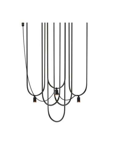 Dohar Lampa wisząca Udin 3 - Czarna 9786