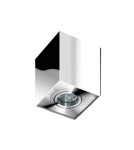 Oprawy sufitowe na wymienne źródło światła - Azzardo ELOY 1 CHROME 1xGU10 Natynkowa Chrom AZ0873 - product 1