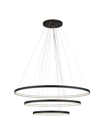 Shilo Lampa wisząca Agari Multi 3 117-87-57 - Czarna (1170 mm) 3000K 5430