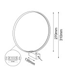 Lampy stołowe LED - Shilo Lampa stołowa Agaro 27 - Czarna (310 mm) 3000K 2000 - product 2