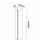 Kinkiety nowoczesne - Shilo Kinkiet Agrola - Biały (600 mm) 4007 - product 2