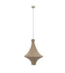 Lampy wiszące boho - Shilo Lampa wisząca Alda S - Beżowa (300 mm) 5117 - product 1