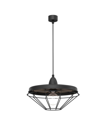 Shilo Lampa wisząca Alkaba - Czarna-platyna mat (325 mm) 5013