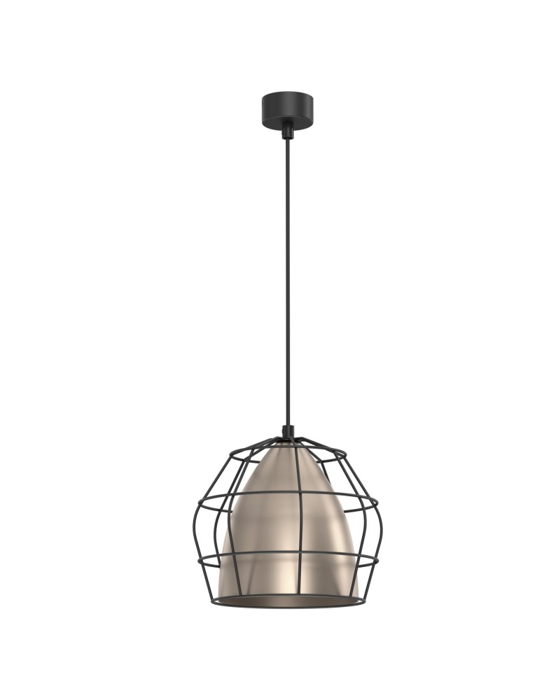 Shilo Lampa wisząca Alkana - Czarna-platyna mat (220 mm) 5022