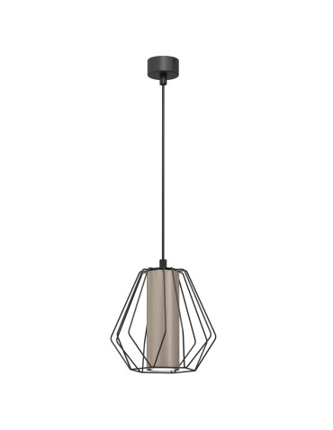 Shilo Lampa wisząca Alkaza - Czarna-platyna mat (193 mm) 5023