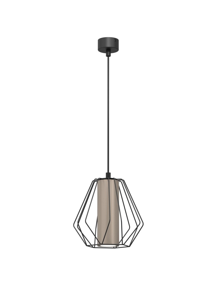 Shilo Lampa wisząca Alkaza - Czarna-platyna mat (193 mm) 5023